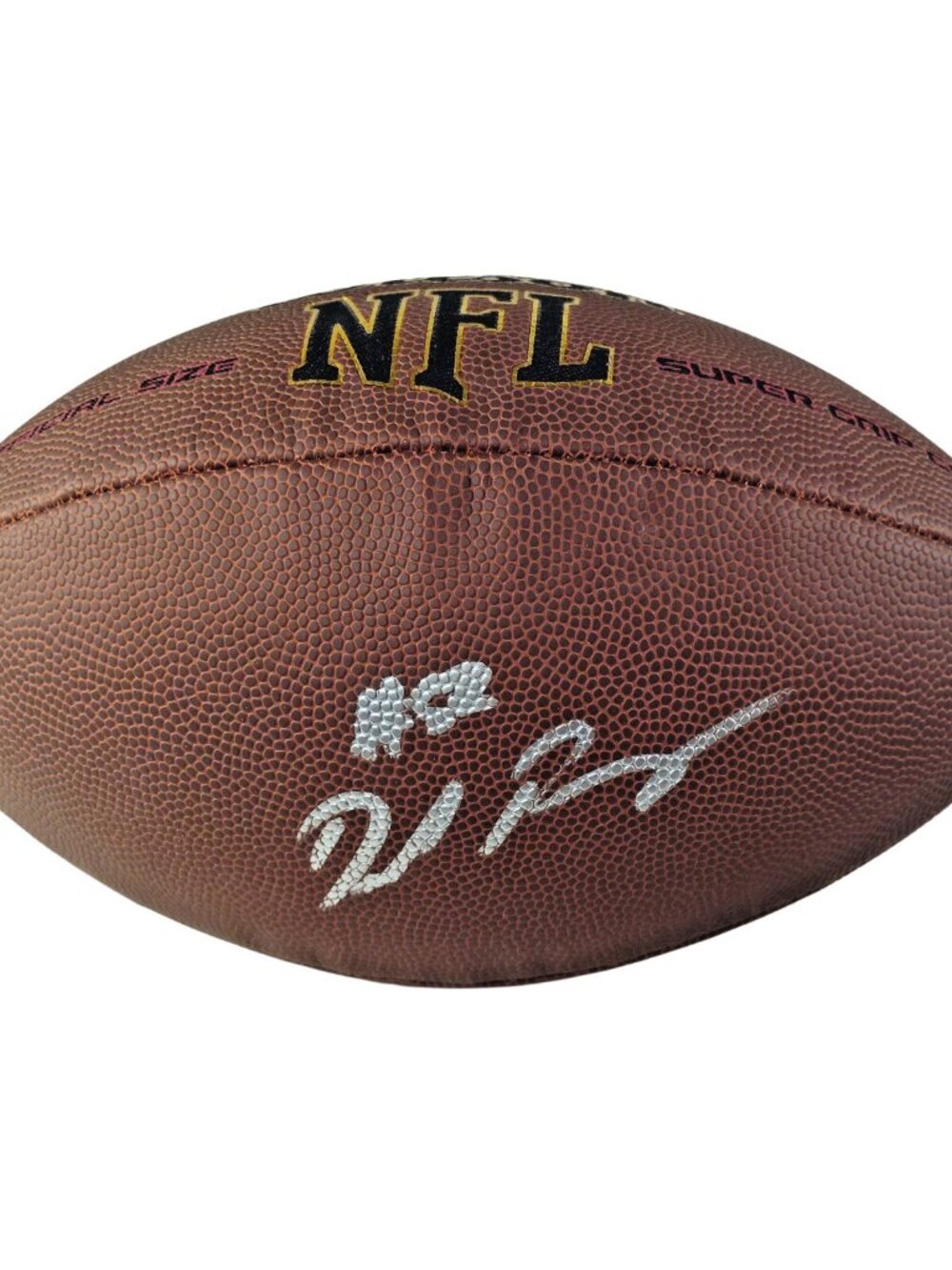 Denzel Perryman Signed Wilson NFL Football Chargers Raiders Texans BAS COA